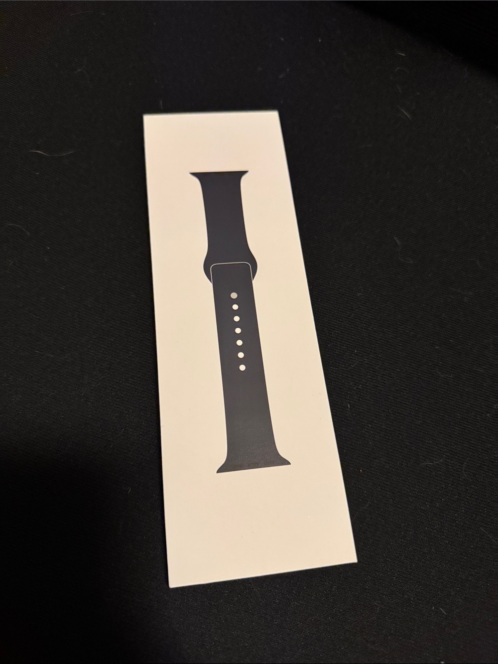 Black Silicone Replacement Watch Band for Apple Watch